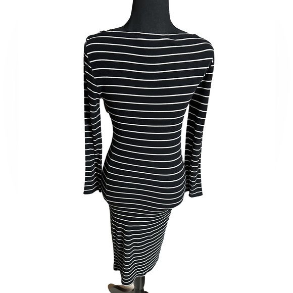 BCBGMaxAzaria - Black and white striped dress - Picture 2 of 3